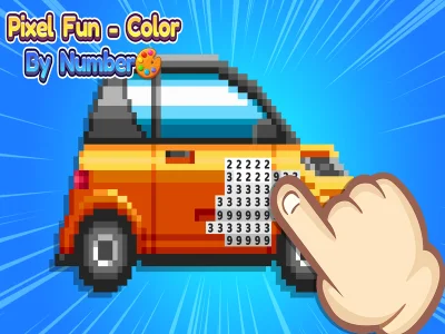 Permainan Pixel warna menyenangkan dengan nomor secara online