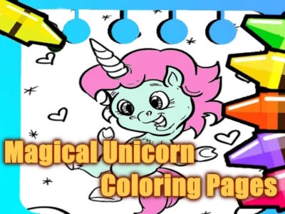 Permainan Halaman Mewarnai Unicorn Ajaib secara online