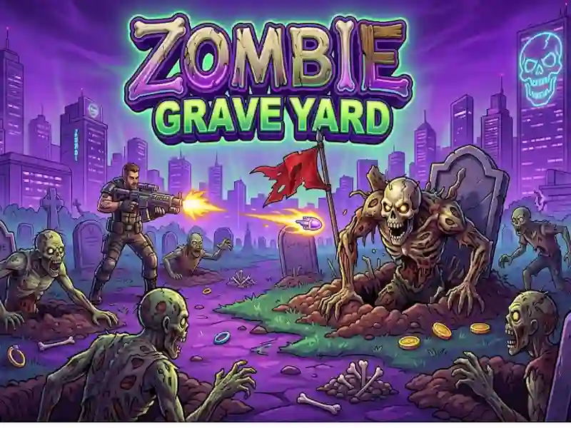 Permainan Zombie Grave Yard secara online