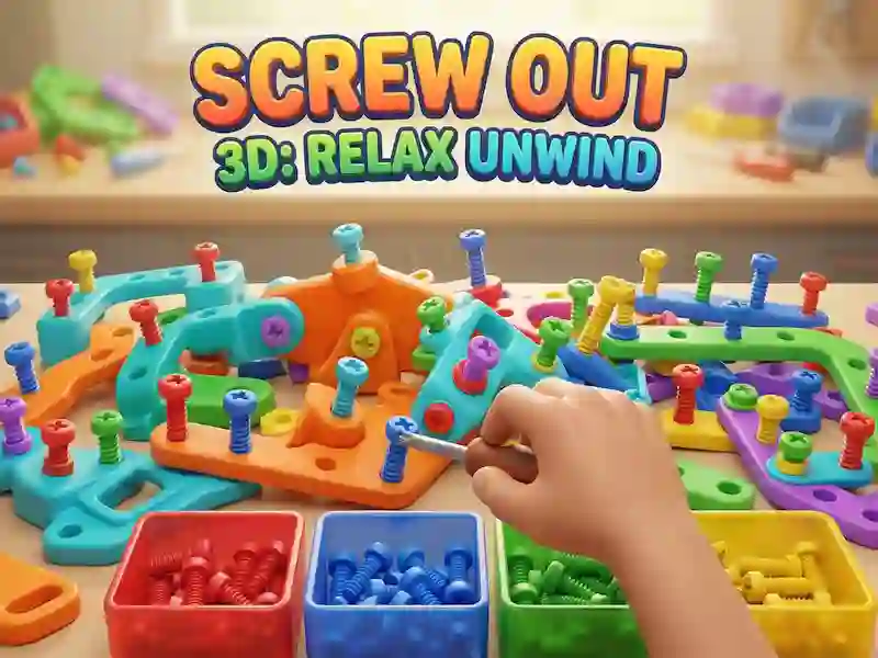 Permainan Screw Out 3D: Bersantai Bersantai secara online