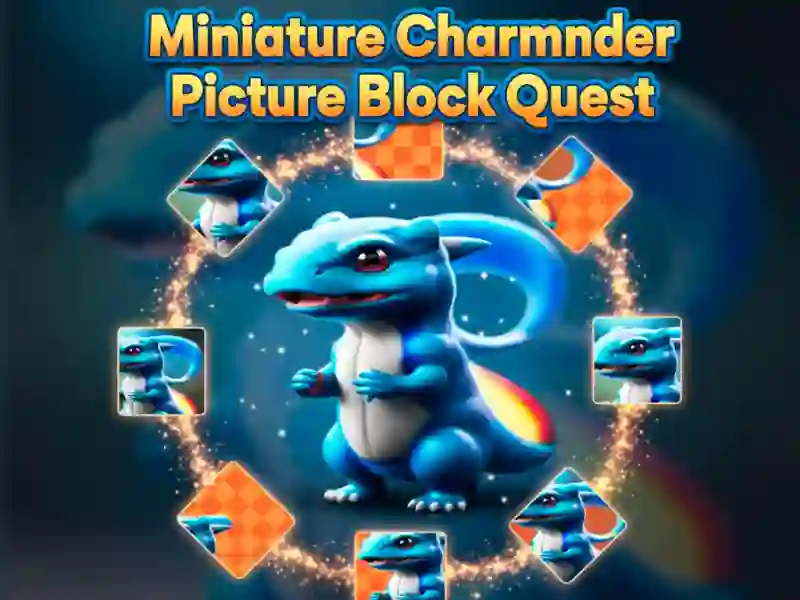 Permainan Quest Blok Gambar Miniatur Charmander secara online