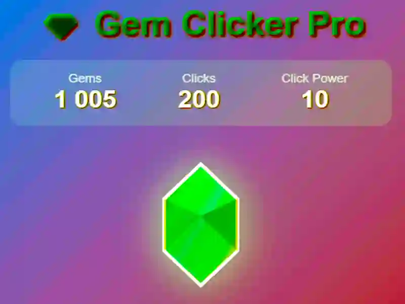 Permainan Permata Clicker Pro secara online Permainan Permata Clicker Pro secara online