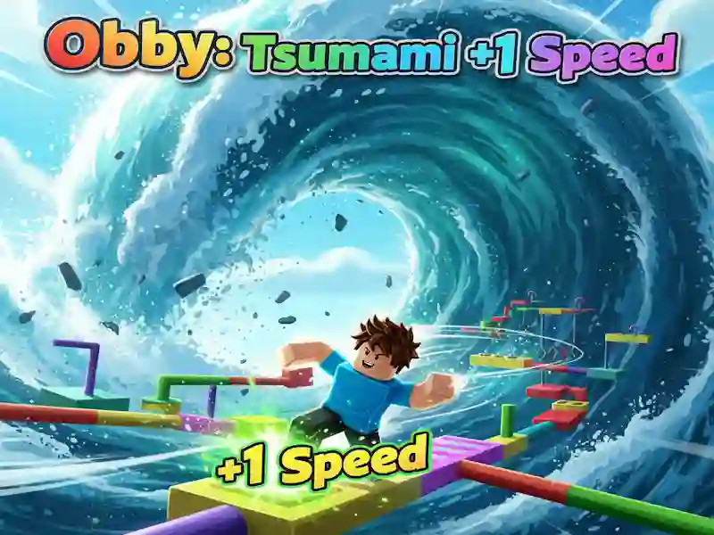 Permainan Obby: Tsunami +1 kecepatan secara online