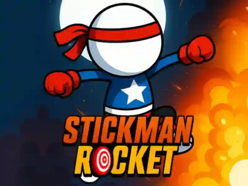 Permainan Stickman Rocket secara online