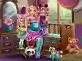 Permainan Barbie dengan kembar secara online