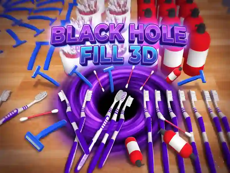 Permainan Black Hole Fill 3D secara online
