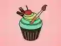 Permainan Mewarnai Cupcake Lezat secara online Permainan Mewarnai Cupcake Lezat secara online