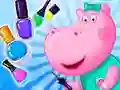 Permainan Salon Manikur Hippo secara online Permainan Salon Manikur Hippo secara online