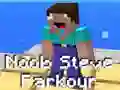 Permainan Parkour Noob Steve secara online Permainan Parkour Noob Steve secara online