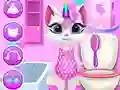 Permainan Perawatan Harian Kucing Unicorn secara online