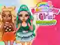 Permainan Tantangan Dress Up Gadis Pelangi secara online