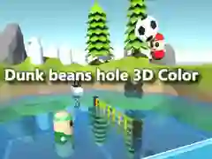 Permainan Dunk kacang ke dalam lubang warna 3D secara online Permainan Dunk kacang ke dalam lubang warna 3D secara online