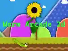 Permainan Worm Arcade 2D secara online