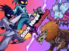 Permainan Bertahan dengan Ninja Tongkat secara online Permainan Bertahan dengan Ninja Tongkat secara online