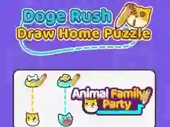Permainan Doge Rush: Gambar Puzzle Rumah secara online