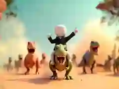 Permainan Stickman: Arena Dinosaurus secara online