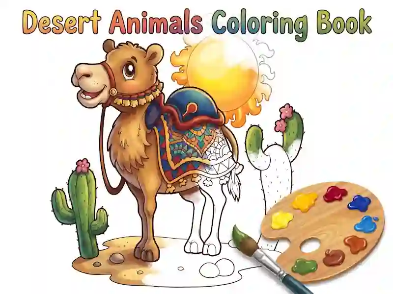 Permainan Desert Animals Coloring Book secara online