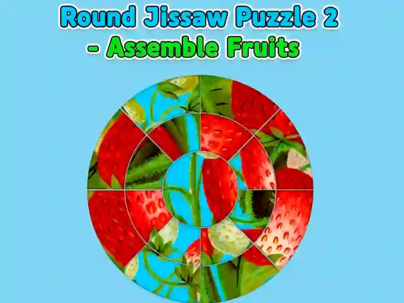 Permainan Puzzle Jigsaw Bulat 2 — Merakit Buah secara online