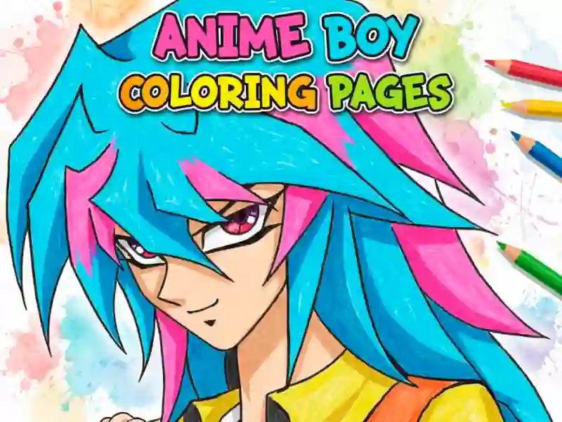 Permainan Halaman Mewarnai Anak Laki-Laki Anime secara online