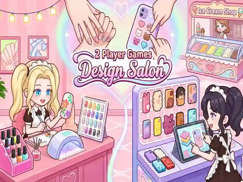 Permainan 2 Player Games Design Salon secara online