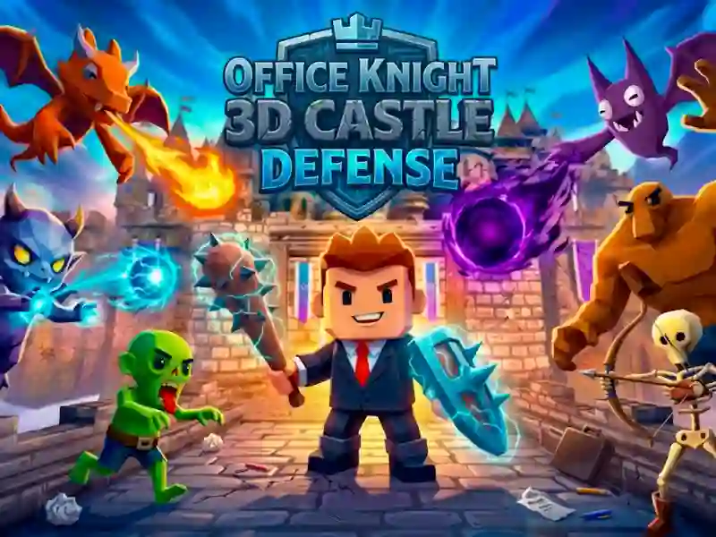 Permainan Office Knight 3D Castle Defense secara online