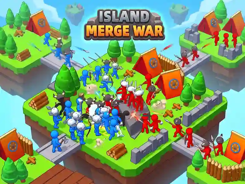 Permainan Island Merge war secara online