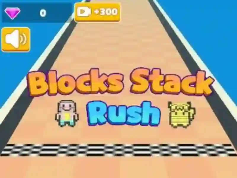 Permainan Blok Stack Rush secara online