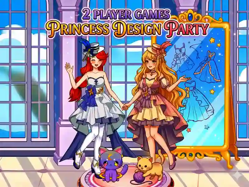 Permainan 2 Player Games Princess Design Party secara online
