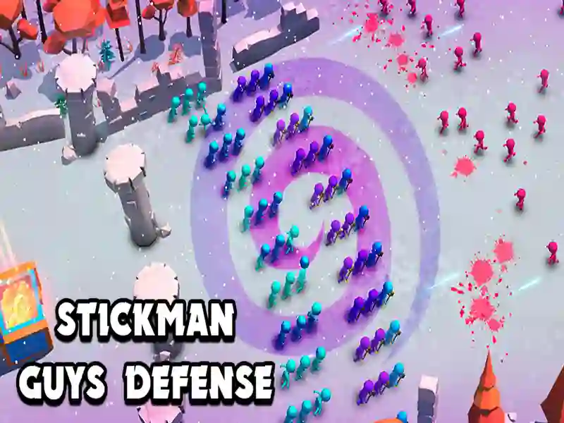 Permainan Pertahanan Stickman Guys secara online