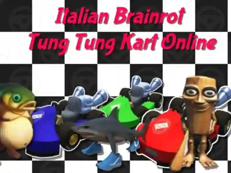 Permainan Italia Brainrot Tung Tung Kart Online secara online
