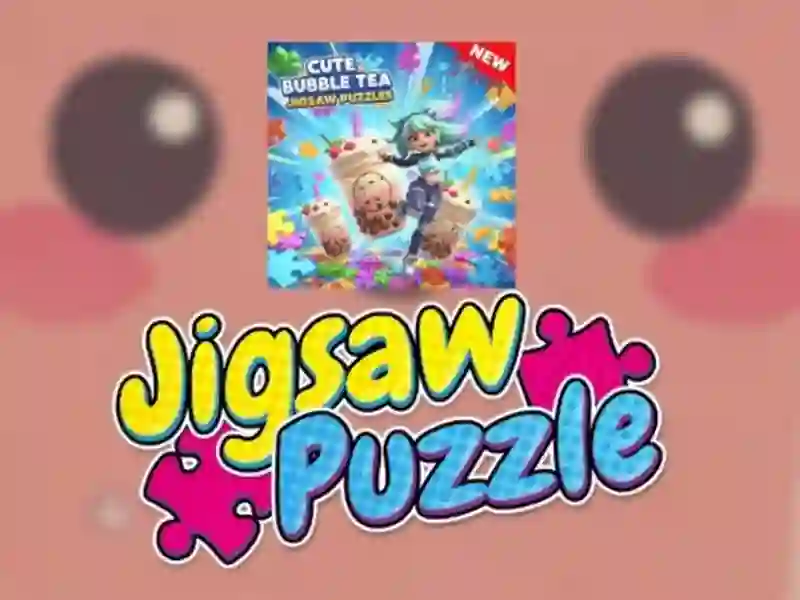 Permainan Teka-teki jigsaw teh gelembung lucu secara online