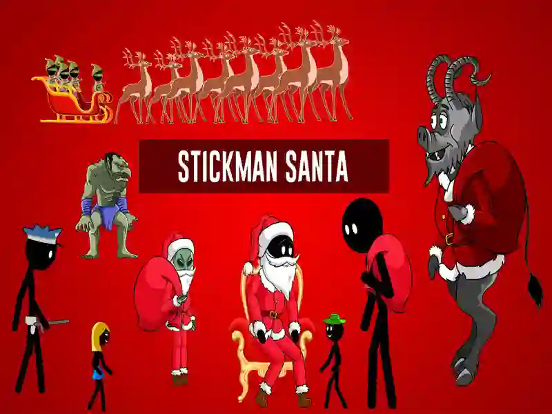 Permainan Stickman Santa secara online