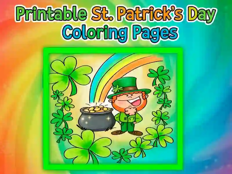 Permainan Halaman Mewarnai Hari St Patrick yang Dapat Dicetak secara online