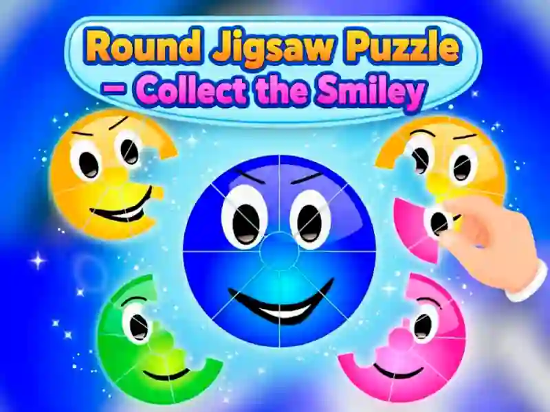 Permainan Puzzle Jigsaw Bulat — Kumpulkan Smiley secara online