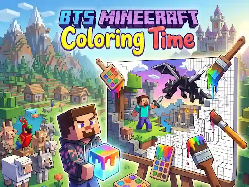 Permainan BTS Minecraft Coloring Time secara online