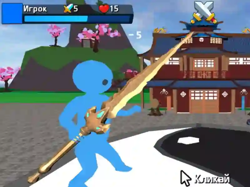 Permainan Obby stickman di pedang secara online