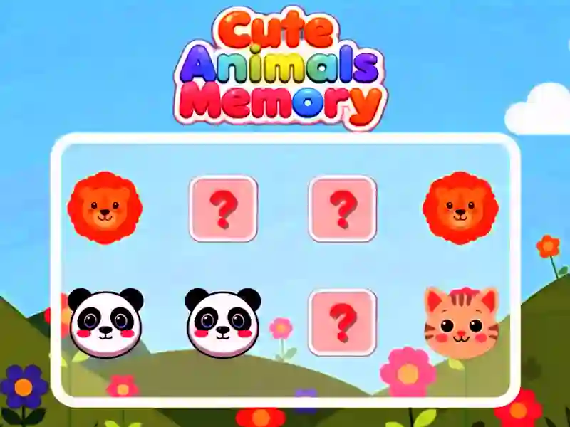 Permainan Cute Animals Memory secara online