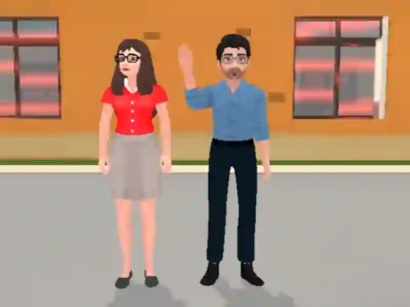 Permainan Cerita Sekolah: Guru Sim secara online