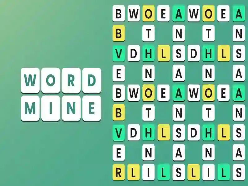 Permainan Word Mine secara online
