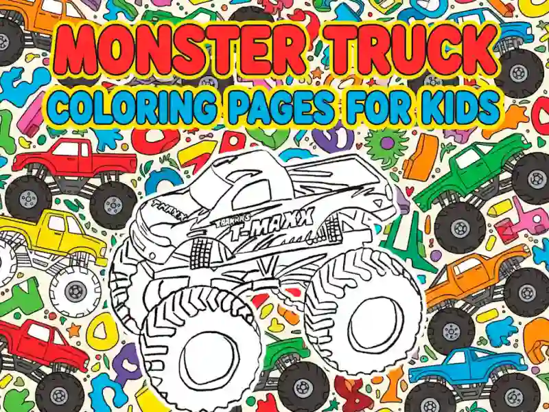 Permainan Halaman Mewarnai Truk Monster Untuk Anak-Anak secara online
