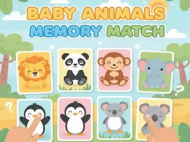 Permainan Pertandingan Memori Bayi Hewan secara online Permainan Pertandingan Memori Bayi Hewan secara online