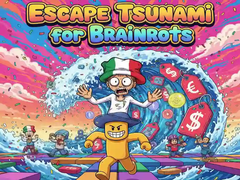 Permainan Melarikan diri dari Tsunami untuk Brainrots secara online