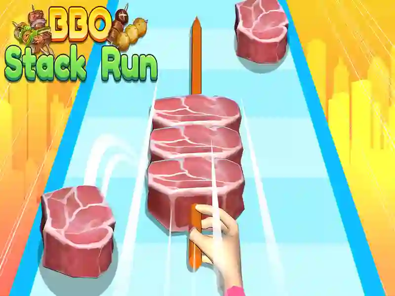 Permainan BBQ Stack Run secara online Permainan BBQ Stack Run secara online