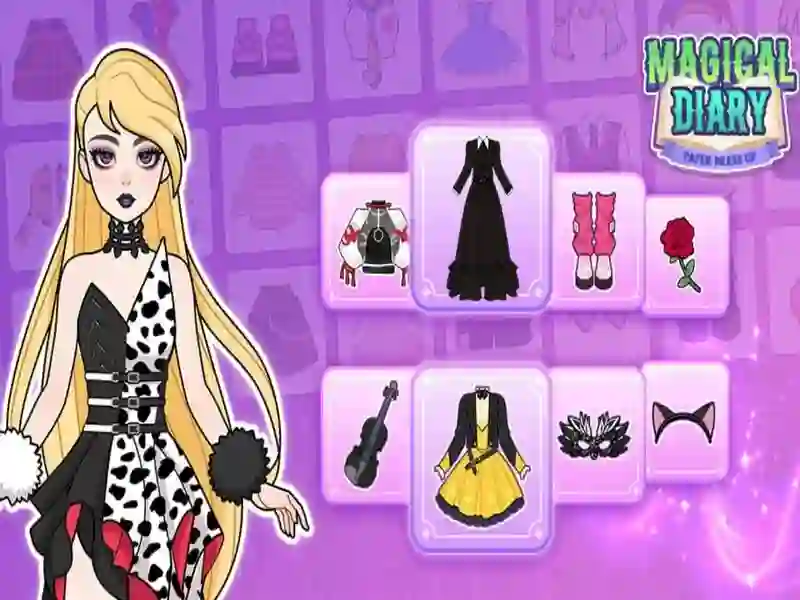 Permainan Magical Diary: Paper Dress Up secara online