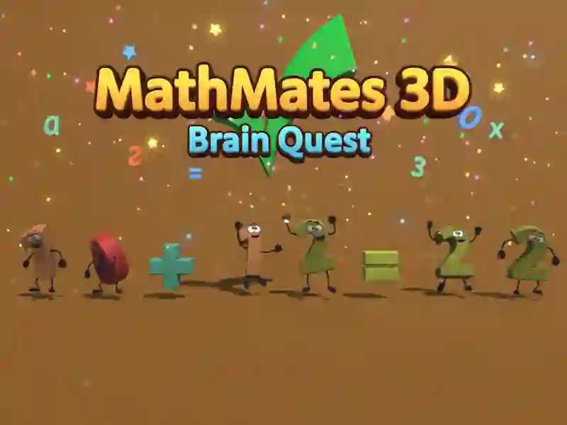 Permainan MathMates 3D: Pencarian Otak secara online