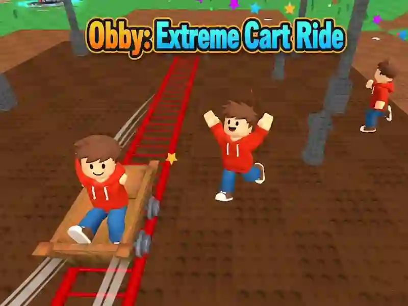 Permainan Obby: Naik Kereta Ekstrim secara online