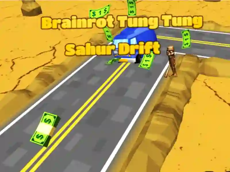 Permainan Brainrot Tung Tung Sahur Drift secara online