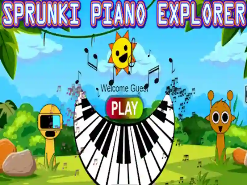 Permainan Penjelajah Piano Sprunki secara online Permainan Penjelajah Piano Sprunki secara online