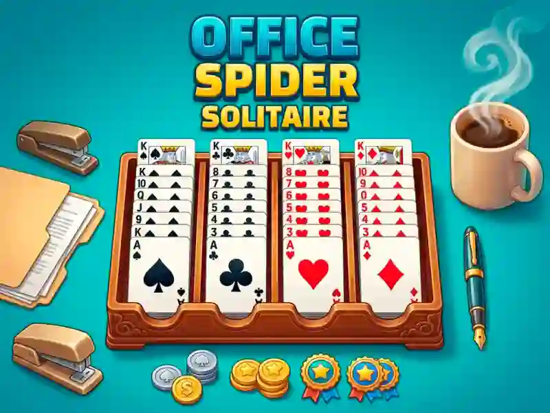 Permainan Office Spider Solitaire secara online