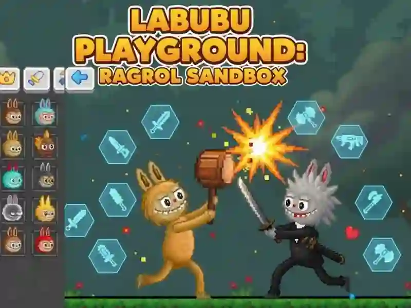 Permainan Taman Bermain Labubu: Kotak Pasir Ragdoll secara online